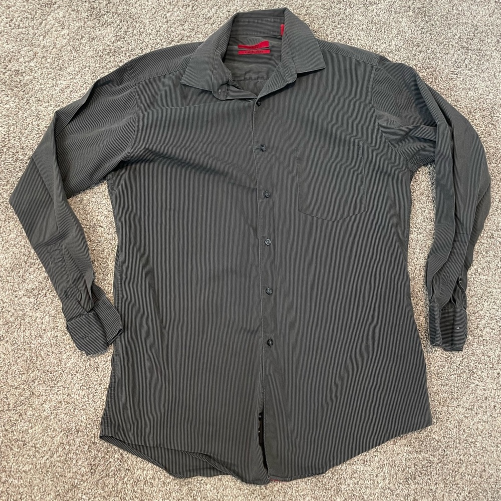 ALFANI Fitted Button-Down Medium (15.5) - Picture 2 of 6